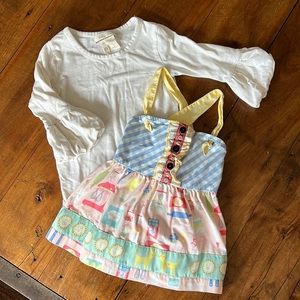 Baking knot top with ruffle sleeve shirt